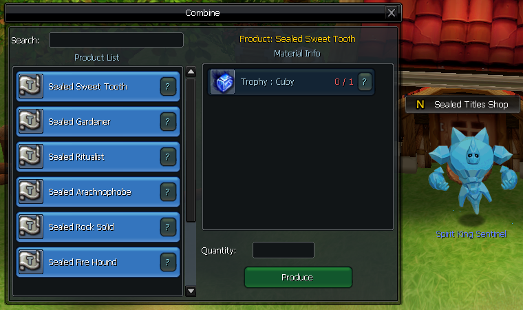Spirit King Sentinel — Sealed title crafting NPC